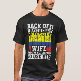 Grappige Colombiaanse echtgenoot kleding Colombia T-shirt