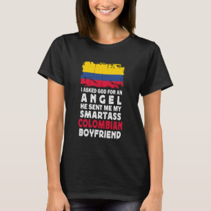 Grappige Colombian Boyfriend met Colombia Vlag T-shirt