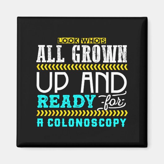 Grappige colonoscopie grap medische humor check-up magneet (Voorkant)