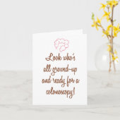 Grappige colonoscopie Verjaardag Wenskaart Kaart (Gele Bloem)