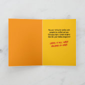 Grappige combinatie Halloween, Thanksgiving en Ker Kaart (Binnen)