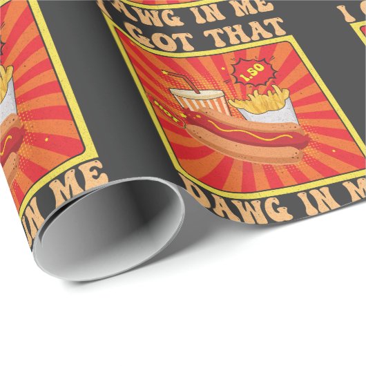 Grappige Comic Hot Dogs Combo Ik Heb Die Hond In M Cadeaupapier (Rol Hoek)