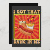 Grappige Comic Hot Dogs Combo Ik Heb Die Hond In M Kaart (Voorkant / Achterkant)