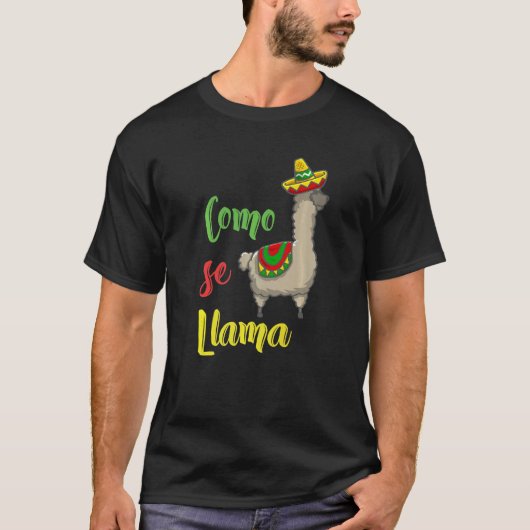 Grappige Como Se Llama Cinco De Mayo Mexicaan T-shirt (Voorkant)