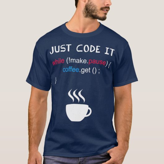 Grappige computer codering programmeren t-shirt (Voorkant)