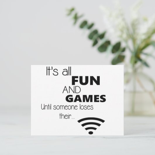 Grappige Computer/het Citaat van Internet Briefkaart (Staand voorkant)