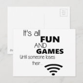 Grappige Computer/het Citaat van Internet Briefkaart (Voorkant / Achterkant)