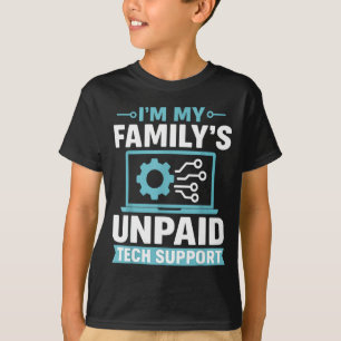 Grappige computer ingenieur ik ben de onbetaalde t t-shirt