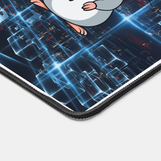 Grappige computer muis cybersecurity codering gami bureaumat (Hoek)