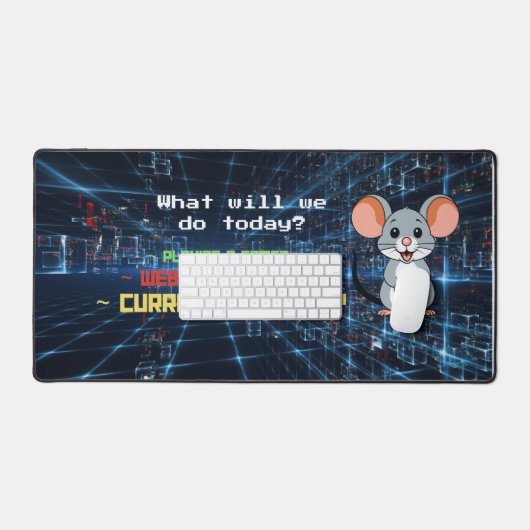 Grappige computer muis cybersecurity codering gami bureaumat (Keyboard & Muis)