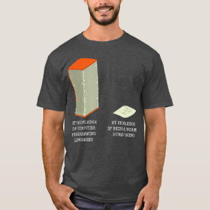 Grappige computer wetenschapper meme codering prog t-shirt