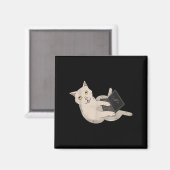 Grappige Computer Whisperer Cat IT Professional En Magneet (Voorkant / Achterkant)