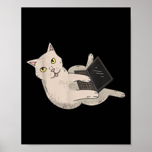 Grappige Computer Whisperer Cat IT Professional En Poster