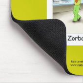 Grappige Computernerd Cartoon Op Kwaliteit Muismat (Hoek)