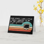 Grappige computernerd sinds ik klein was zonsonder kaart (Gele Bloem)