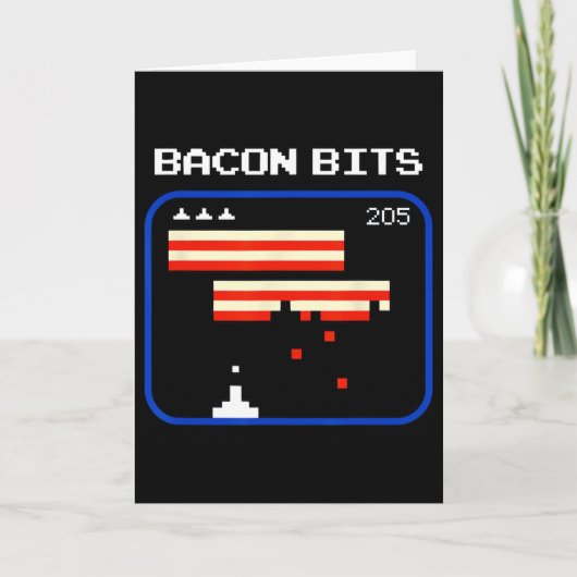Grappige Con 8-bits Videospelspeler Retro Nerd Gee Kaart (Voorkant)