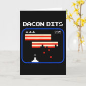 Grappige Con 8-bits Videospelspeler Retro Nerd Gee Kaart (Gele Bloem)