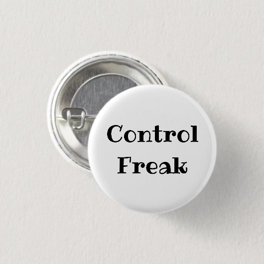 Grappige 'Control Freak' Speldje voor op kantoor (Voorkant /achterkant)
