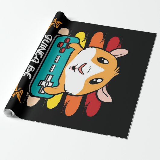 Grappige controller Guinee Pig Gift Lovers Cadeaupapier (Uitgerold)