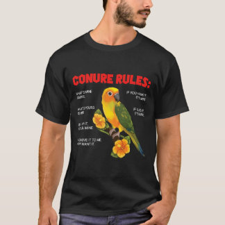 Grappige Conure Regels Conure Eigenaar Birding T-shirt