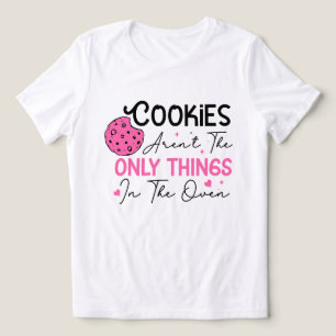 Grappige cookie bakkende woordkunst baby Tri-Blend shirt