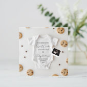 Grappige Cookie Zwangerschapsaankondiging Kaart (Staand voorkant)