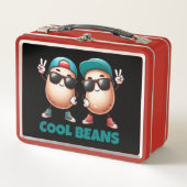 Grappige Cool Beans Draag Petten en Sneakers (Voorkant)