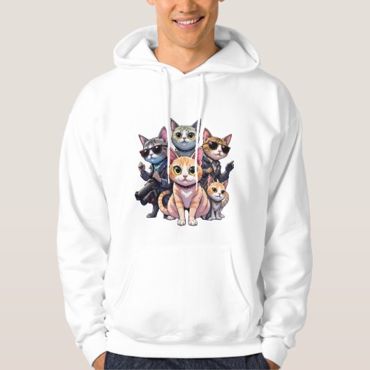 Grappige Cool Cat Pullover voor Cat Lovers & Gamer (Voorkant)