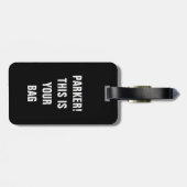 Grappige Cool Minimalist Typography Aangepaste naa Bagagelabel (Achterkant horizontaal)