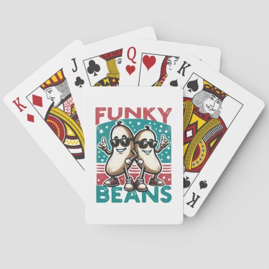 Grappige Coole Bonen Pokerkaarten (Achterkant)