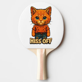 Grappige Coole Katten Citat Tee Tafeltennisbatje