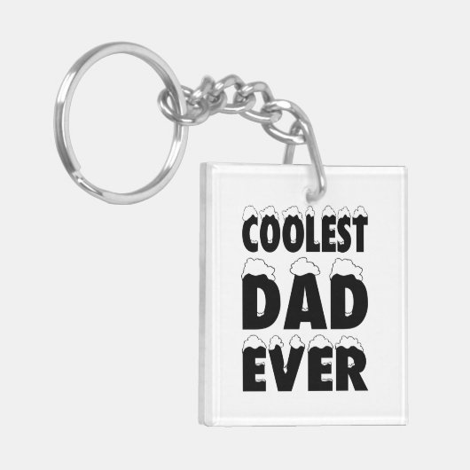 Grappige coolste vader ooit Vaderdag | Button Sleu Sleutelhanger (Voorkant Links)