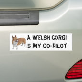 Grappige Corgi Bumpersticker (Op auto)