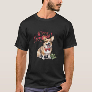 Grappige Corgi Christmas Dog Pun Corgi Mam Lover O T-shirt