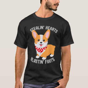 Grappige Corgi die Hartjes Breekt en Scheten Laat  T-shirt