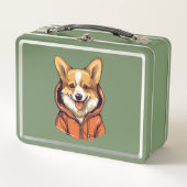 Grappige Corgi Draag Hoodie (Voorkant)