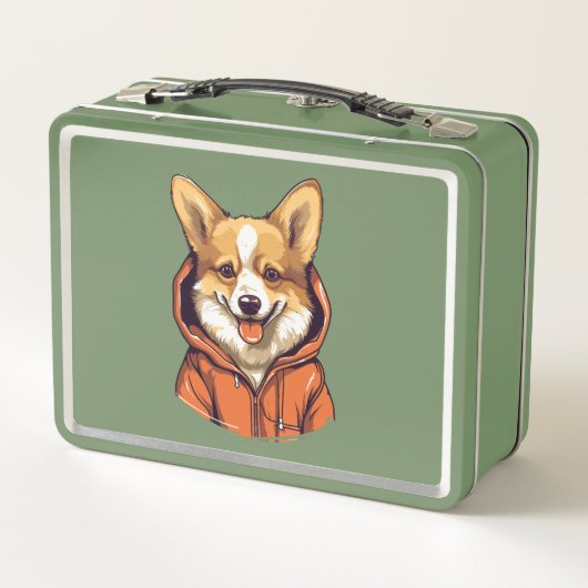 Grappige Corgi Draag Hoodie (Achterkant)