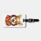 Grappige Corgi Draag Hoodie Bagagelabel (Voorkant horizontaal)