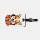 Grappige Corgi Draag Hoodie Bagagelabel (Achterkant horizontaal)