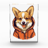 Grappige Corgi Draag Hoodie Fotoblokken (Voorkant)