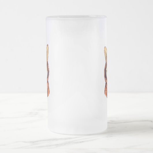 Grappige Corgi Draag Hoodie Matglas Bierpul (Center)