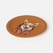 Grappige Corgi Draag Hoodie Papieren Bordje (Gekanteld)