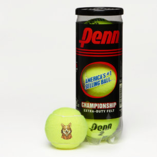 Grappige Corgi Draag Hoodie Tennisballen
