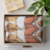 Grappige Corgi Draag Hoodie Tissuepapier (Geschenk)