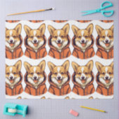 Grappige Corgi Draag Hoodie Tissuepapier (Craft)