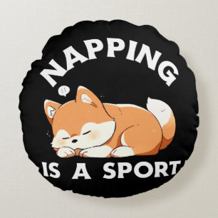 Grappige Corgi Duttende Is een Sport Hond Liefhebb Rond Kussen