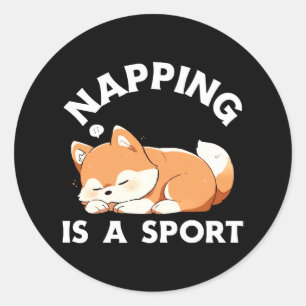 Grappige Corgi Duttende Is een Sport Hond Liefhebb Ronde Sticker