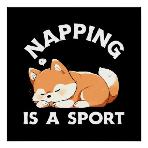Grappige Corgi Duttende Is Een Sport Hondenliefheb Perfect Poster