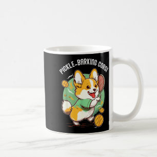 Grappige corgi hond pickleball grap voor pickle ba koffiemok