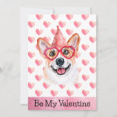 Grappige Corgi Ik Woef Je Hond Valentijnsdag Feestdagenkaart (Voorkant)